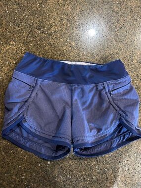 Women's Royal Blue Hylete Running Shorts 3” inseam